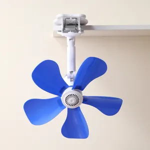 Household Mini Table Clip Mounted Integrated Fan Student Five-Blade Small Fan Electric Fan