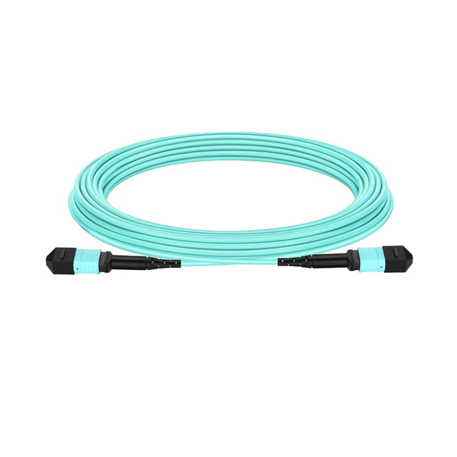 12 Fiber Single Mode G657A MM OM3/OM4/OM5 MTP MPO LSZH/PVC Sheath Fiber Optic Trunk Cable for Data Center Use Low Loss
