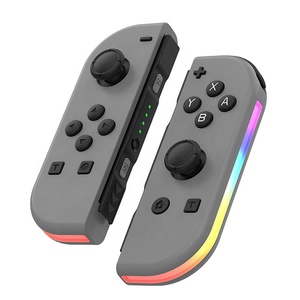 Controller di Gioco RGB per Switch1/2, Impugnatura Divisa per <span class=keywords><strong>Joy</strong></span>-<span class=keywords><strong>Con</strong></span> <span class=keywords><strong>con</strong></span> Joystick 3D, Turbo, Giroscopio a Sei Assi, Motore a Vibrazione - Product Image 1