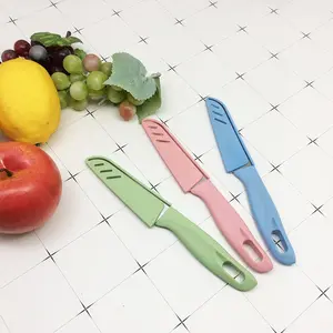 Многофункциональный карманный нож из нержавеющей стали карамельного цвета для чистки фруктов