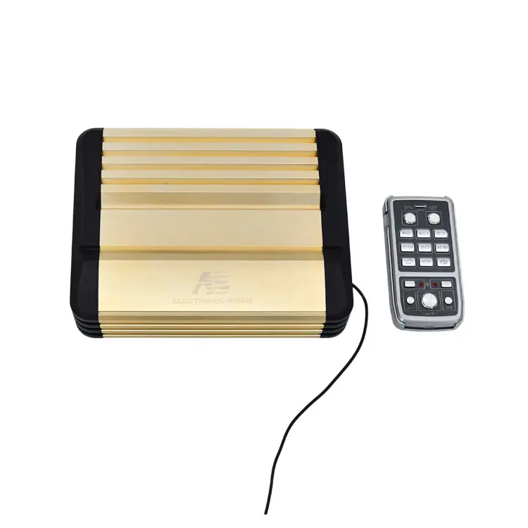 400W golden 12V remove control siren speaker amplifier with MP3 for car or boat