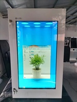 Afficheur numérique LCD tactile HD 1080p transparent en aluminium 32" 43" 55" sur pied, personnalisable pour l'éducation et les centres commerciaux