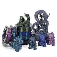 Filamen Cetak 3D PLA Diameter 1.75mm Paket Combo 4 X 250g Perlengkapan Printer 3D Kit DIY Suhu Cetak 220C
