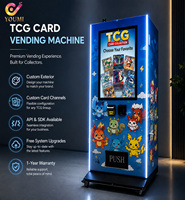 OEM ODM Multi Payment Wall Mounted Poke Mon Vending Machine Collectible Trading Card Game TCG Dispenser for Card Packs & Boxes
