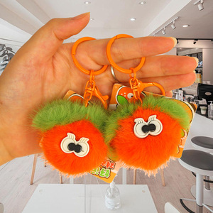Llavero de peluche con forma de dibujos animados, mosquetón 3D de hilo suave para bolsos, regalos para estudiantes - Product Image 1