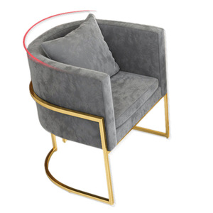 Sillón Individual Minimalista Moderno de Tela para el Hogar, Tienda de Ropa, Salón de Uñas, Recepción de Hotel - Product Image 1