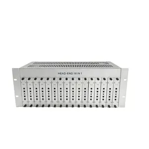 DMB-6100F Headend อุปกรณ์24 In 1 AV อินพุตอาร์ซีเอ Combiner เครื่องขยายเสียงอนาล็อกคงที่ Modulator