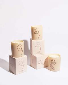 AIKUN Homeware - Collection Tranquillity - Bougie en cire de soja parfumée à la vanille - Combustion en bois de luxe - Bougies parfumées personnalisées - Coffret cadeau - Product Image 6