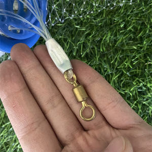 Vendita a caldo in Nylon a mano Cast di <span class=keywords><strong>dimensioni</strong></span> nette da 4 ~ 9 piedi a doppio nodo con <span class=keywords><strong>rete</strong></span> da tasca inferiore per la pesca in vendita - Product Image 6