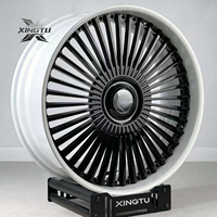 Jantes forgées sur mesure XINGTU en 2 parties, JWL VIA 20 21 22 23 24 26 pouces, 5*120 5*114.3, pour Range Rover Cadillac, jantes en alliage noir