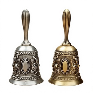 Campanella Retrò Creativa in Lega Anticata, Campanello per Chiamate Ristorante, Carillon, Ornamento Decorativo per Casa e Aula, Cina - Product Image 1