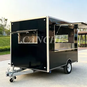 Cuisine mobile entièrement équipée, chariot de vente ambulante de glaces et de café, remorque alimentaire mobile pour les entreprises - Product Image 1