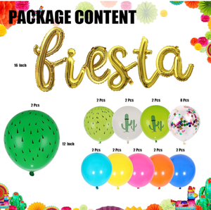Carnaval Luau Fiesta Pancartas colgantes Banderas Papel Pompones Guirnalda Taco mexicano Fiesta <span class=keywords><strong>Cactus</strong></span> Foil Globos Juguetes Regalo Decoración - Product Image 5