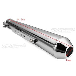 Universal <b>Motorcycle</b> <b>Exhaust</b> Pipe Cafe Racer Modified Tail <b>Exhaust</b> <b>System</b> with Sliding Bracket Matte for Honda/Yamaha/Suzuki - Product Image 6
