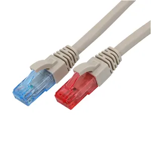 Cat.6A 10G Patch Kabel Kawat Pvc Ethernet Kabel Kawat Tembaga
