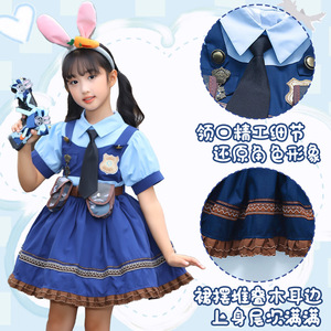 Costume de cosplay pour filles Manyusha Judy Hopps, robe de princesse Zootopia pour enfants - Product Image 5