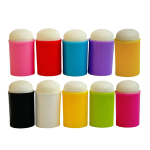 Peinture créative artisanat ensemble peinture au doigt et éponge mousse tampons pour enfants <span class=keywords><strong>dessin</strong></span> et estampage Art encre éponge doigt craie - Product Image 5