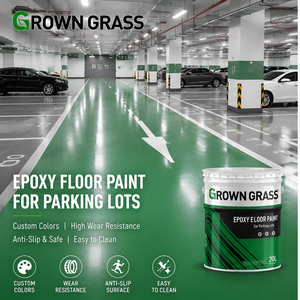 GROWN GRASS Prix de gros Revêtement de sol en résine époxy auto-nivelant à base de sable coloré liquide - Product Image 3