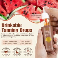 Gouttes autobronzantes OEM, saveur pastèque 60ml, véganes et sans cruauté, pour un éclat hâlé sans traces