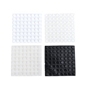 Patins en caoutchouc silicone autocollants antidérapants, points adhésifs transparents pour la protection des meubles - Product Image 3
