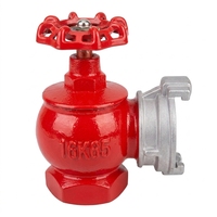 Ensemble de poteaux d'incendie intérieurs norme russe GOST 16K65 DN65 avec raccord de tuyau d'incendie et buse à jet droit, directement de l'usine