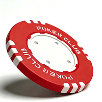 Jetons de poker personnalisés 4 couleurs, jetons de mahjong, jetons de divertissement, jetons en céramique bicolore 14G en argile