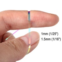 1mm/1,5mm seitliche Skala Flash abou Stränge Salzwasser Bucktail Spinner bait Minnow Baitfish Angel köder Fliegen binde material