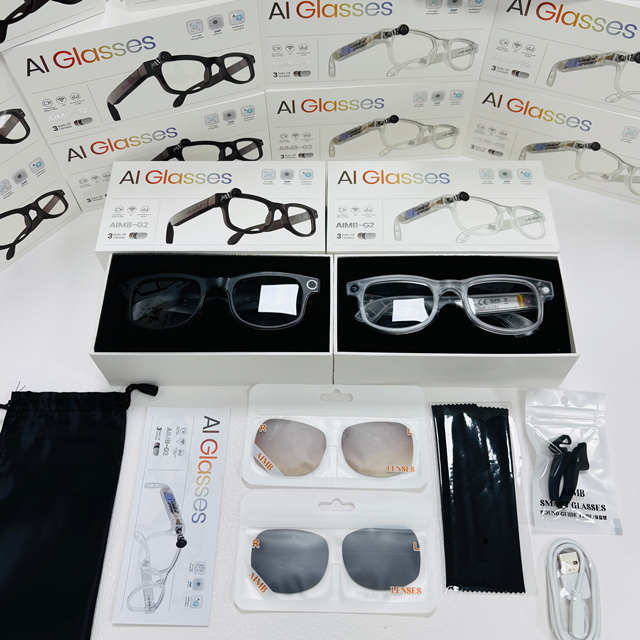 G2 Smart Glasses with Camera Take Photos Video Audio Recording AI Translator Image Recognition Sunglasses Sport Glasses