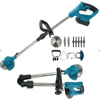 Petite tondeuse à gazon électrique sans fil 24V autopropulsée 4 temps 500W à poignée pliable rechargeable au lithium pour usage industriel et domestique