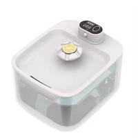 Fontaine à eau intelligente haut de gamme pour animaux de compagnie 3,2 L ABS 4000 mAh Distributeur d'eau rechargeable avec séparation électrique pour chats et chiens d'intérieur