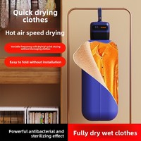 Nouveau sèche-linge portable mini avec chauffage PTC, puissance 500W, pliable pour les voyages, design compact, machine à sécher pour la maison et le dortoir