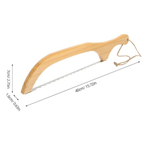 <span class=keywords><strong>Cuchillo</strong></span> de pan dentado de madera Premium de 15,7 pulgadas, diseño ergonómico para corte preciso, Baguettes, Bagels, cuchillos de cocina - Product Image 2