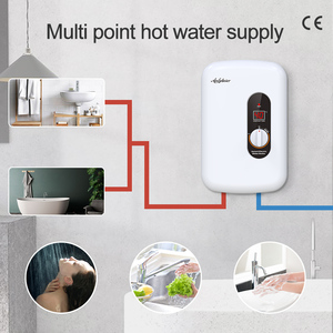 Calentador de Agua Eléctrico Instantáneo sin Tanque de 6.6KW con Control de Perilla, Estilo Coreano Popular, Calentamiento Rápido para Baño y Ducha - Product Image 6