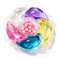 Capsules de lessive écologiques jetables 6 en 1 avec billes parfumées, vente en gros, OEM, ODM, emballage personnalisé pour importateurs