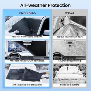 Reevaa-cubierta para parabrisas de coche, protección contra nieve y hielo, magnética, impermeable, de un solo color, estilo americano, para Toyota Faw Jp - Product Image 5