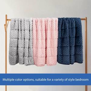 <span class=keywords><strong>Couverture</strong></span> de couchage personnalisée super douce pour la <span class=keywords><strong>gravité</strong></span> <span class=keywords><strong>Couverture</strong></span> de couchage lestée remplie de perles de verre - Product Image 3