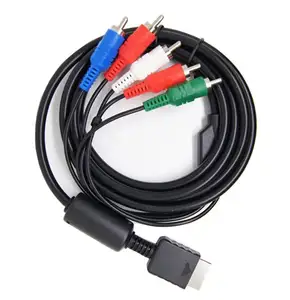 New RCA AV Video-Audio Cable Cord For PS2 Component Cable