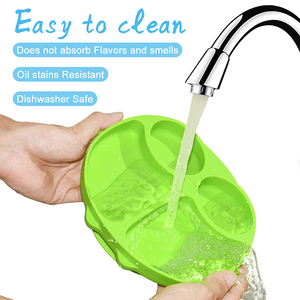 Gratis Food Grade Siliconen Zuigplaat Siliconen Anti-Slip Voedsel Lade Kids Voeding Plaat Met Zuigkracht - Product Image 4