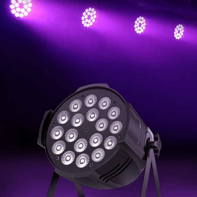 RGBW DMX512 6in1 DMX Control 18 LED Sound Activated Par Light Led Disco Light Dj Bar Party for Party Wedding Decoration