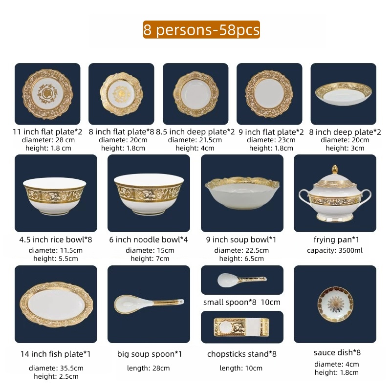 8 personas-58 piezas