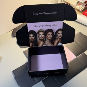 Bán buôn tùy chỉnh logo in sang trọng sóng hộp bưu phẩm dập nổi miếng bọt biển lót Matt cán cho thương mại điện tử kinh doanh - Product Image 6