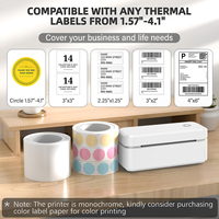 Marklife X4 imprimante thermique d'étiquettes de codes à barres d'expédition 4 pouces 110mm USB pour Bluetooth 203dpi résolution noir blanc 100 X150mm Rohs