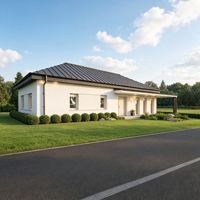 Panneau en mousse de ciment de conception européenne, maison préfabriquée intelligente, énergie solaire, étanche, module de maison à 3 chambres, villa, supermarché, entrepôt