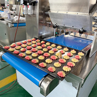 Moxin Automatique PLC Control Soft Vanilla Bean Sugar Cookies Déposant Machine Double Couleur Manuelle Boulangerie Cookie Maker Nouvelle Farine