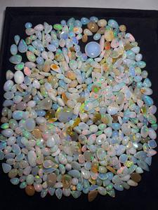 Ópalo Etíope Natural Facetado, Gema Suelta |   Ópalo Blanco de Alta Calidad con Multicolor, Certificado por Terceros N.K.Gems - Product Image 6