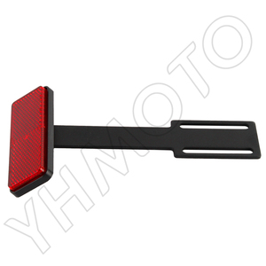Support de plaque d'immatriculation universel pour moto YHMOTO, éliminateur de garde-boue avec réflecteur arrière - Product Image 4