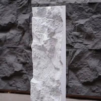 Panneaux muraux en pierre PU légers, faux placage de pierre artificielle, feuilles de pierre culturelle 3D pour extérieur et intérieur