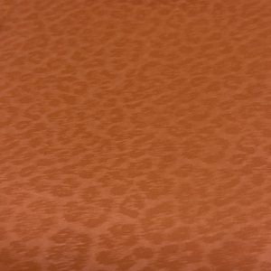 Cuero sintético bio-based con estampado de leopardo en color naranja <span class=keywords><strong>para</strong></span> chaquetas de hombre, guantes, sofás, sillas y tapicería de muebles. - Product Image 2