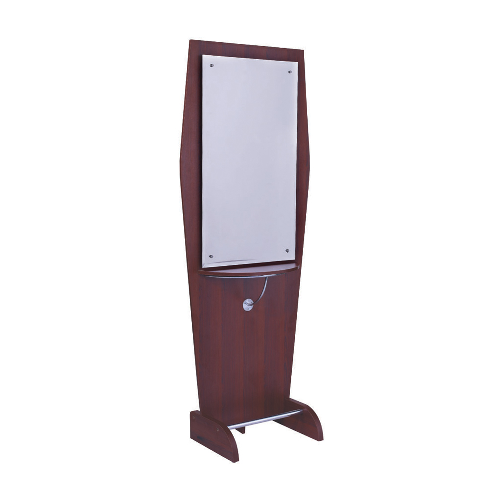 Вытянутая текстурированная нить красоты древесина материал салонное зеркало стенд для укладки волос Парикмахерские ножницы блок станции