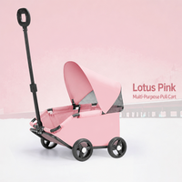 Poussette et chariot de courses 2 en 1 pour animaux de compagnie, pliable, chariot à roulettes pour chien et chat avec auvent amovible pour animaux de compagnie de petite et moyenne taille